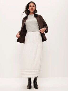 NWOT Old Navy Lace-Trim Maxi Skirt